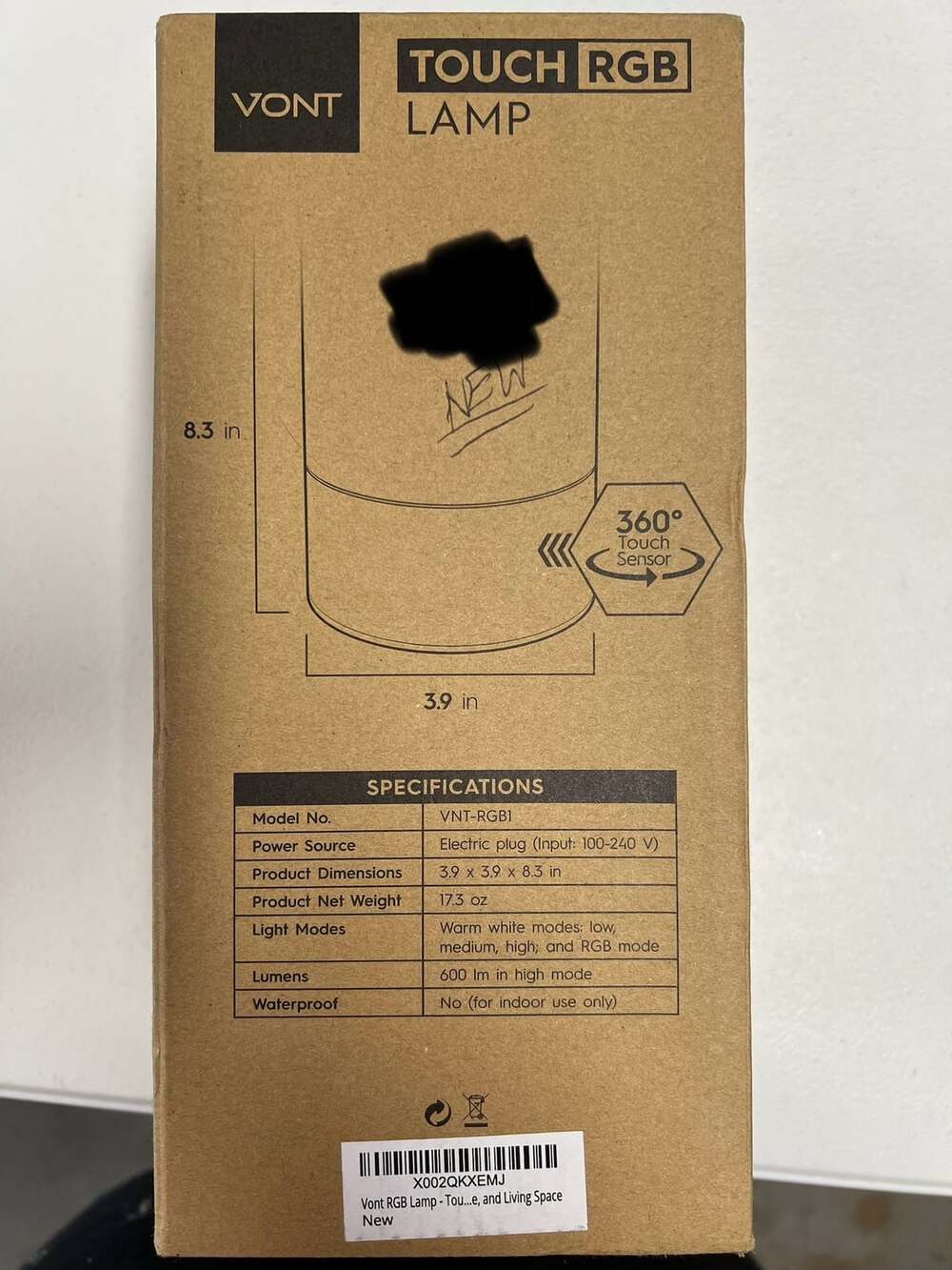 Vont Touch RGB Lamp Model VNT-RGB1